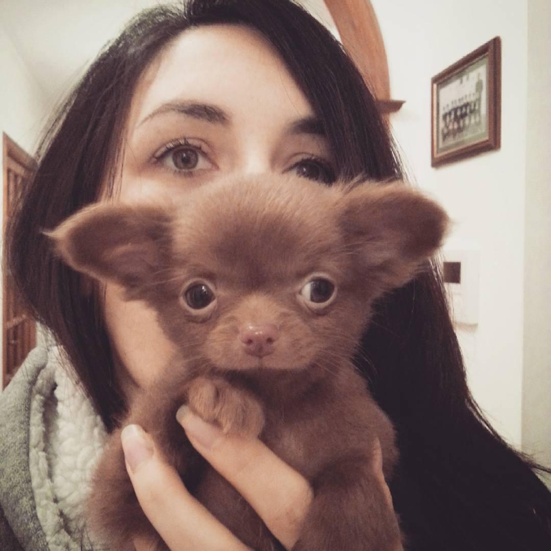 Family with chihuahua