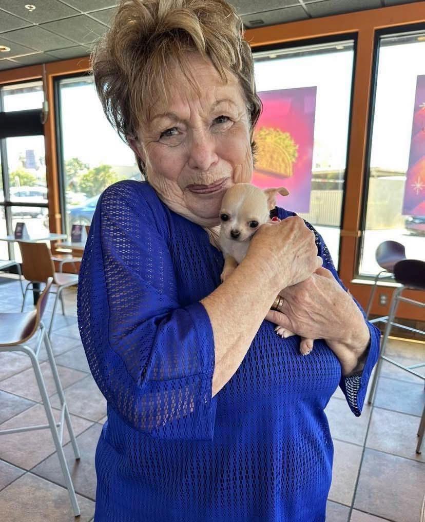 Family with chihuahua